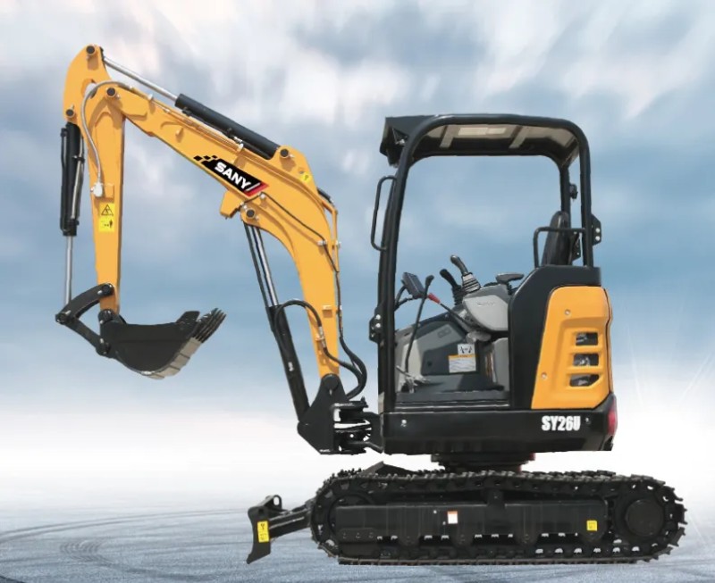 Sanyun SY16U MINI Minibagger umfassende Analyse: Gesamtgewicht 1195 kg, Fassvolumen 0,025 m3, Leistung 8,8 / 2200 kW / rpm
